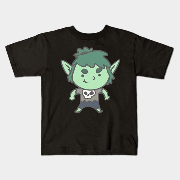 Goblin gal Kids T-Shirt by IcyBubblegum